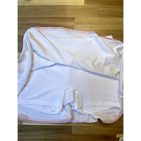 Ace Athletics Exercise Workout Tennis Athletic Skirt Skort White Size S NWOT - Picture 6 of 7
